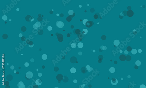 Teal Bokeh Background with Translucent Circles turquoise