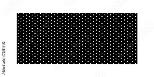 texture for note or notebook. black sheet paper. white mesh pattern. seamless Polka dot background. vector texture for note or notebook .vector icon
