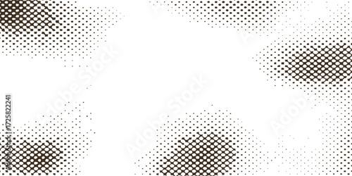 Abstract halftone dots vector background with geometric pattern design