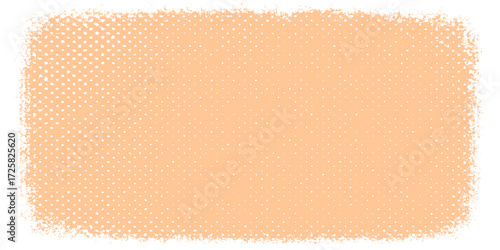 Pink geometric dot pattern with a bandage on a white paper background for a vintage scrapbook illustration