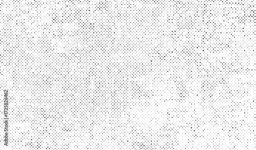 Grunge halftone gradient. Distressed vanishing grit noise background. Retro pixelated bitmap backdrop texture. Black and white sand wallpaper. Vector textured gritty surface. Anime manga comic overlay