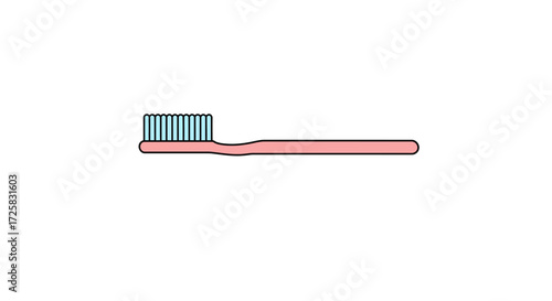 brush blue comb isolated on white