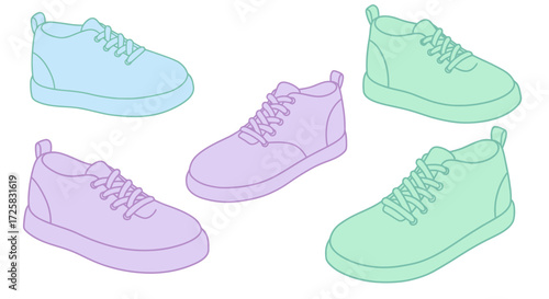 vector illustration of a pair of shoes