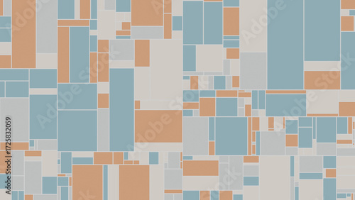 Blue and White Treemap Chart Abstract Data Visualization