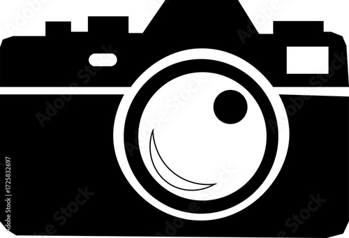 Camera icon set. Photo camera in flat style. Vector Photography camera line art icon for apps and websites camera icon Camera. Icon with reflection on white background Camera Icon, Vector icon Simple 