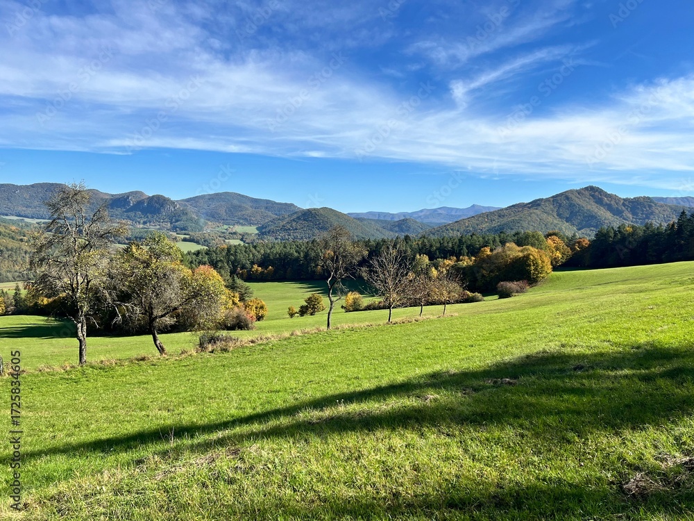 Fototapeta premium autumn landscape in the Strazovské vrchy mountains