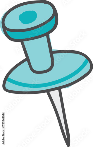 vector illustration of pin
