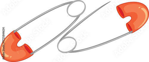  vector illustration of  pins set 