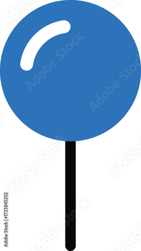  vector illustration of  push pin