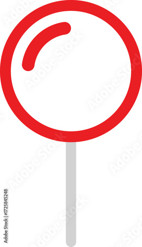  vector illustration of  push pin
