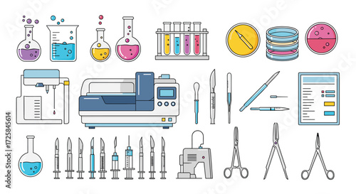 Medical equipment and laboratory supplies for scientific research.