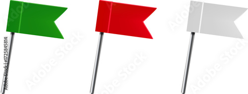 illustration of  push pin with coloring ribbon 