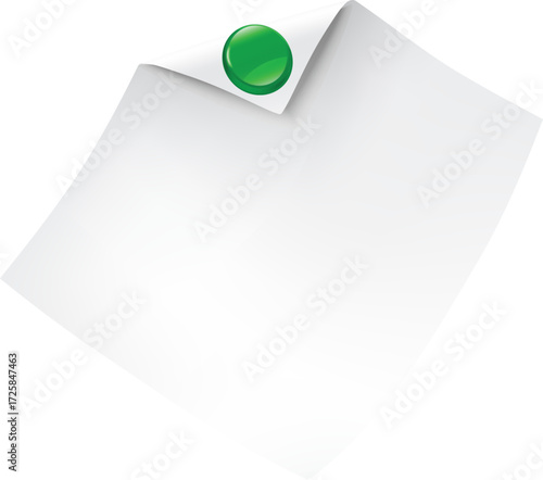 note paper with push pin