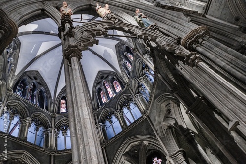 Canvas Print nidaros cathedral in trondheim in norway