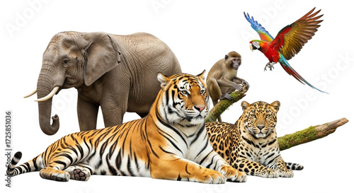 Wildlife Wonders A Vibrant Assembly of Majestic Animals in the Wild