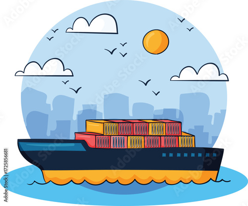 illustration of a ship 
