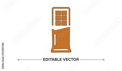 Editable Vector Chocolate Bar Design
