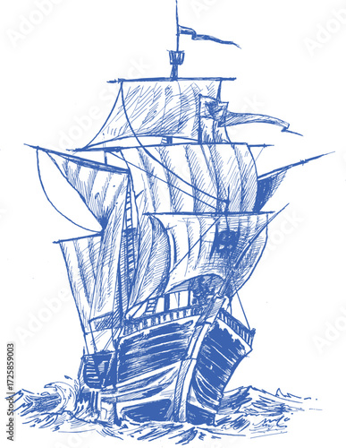 illustration of a ship 