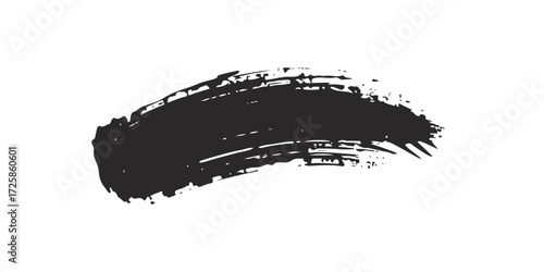 A set of vector illustration brush strokes with black and white paint splashes and paint brush strokes is perfect for your design.
