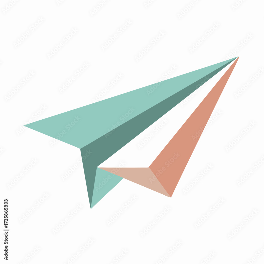 Naklejka premium paper plane isolated on white background