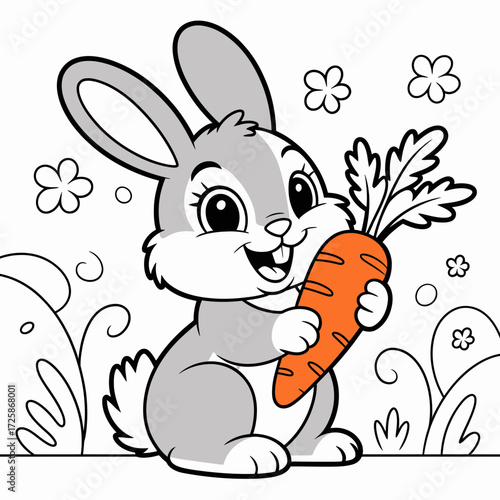 rabbit with carrot
