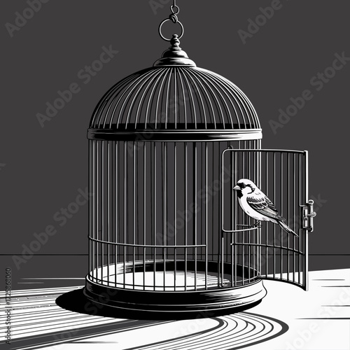 bird in cage