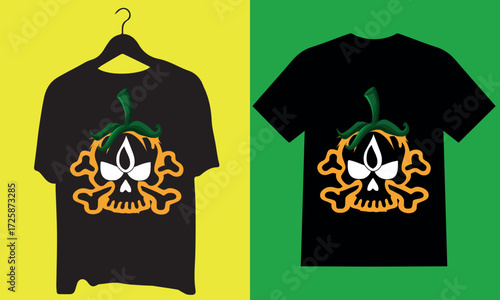 Halloween, Happy Halloween 31 October, Fashionable apparel designs: blank cotton t-shirt templates, vector illustrations, and print concepts for casual wear