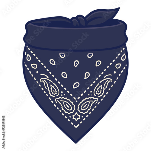 Bandana headband isolated. Fashion and accessory design element