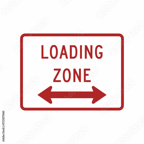 Street Sign. Loading Zone