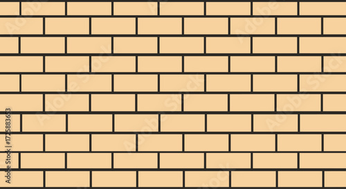 A seamless pattern of tan bricks with dark grout is displayed.
