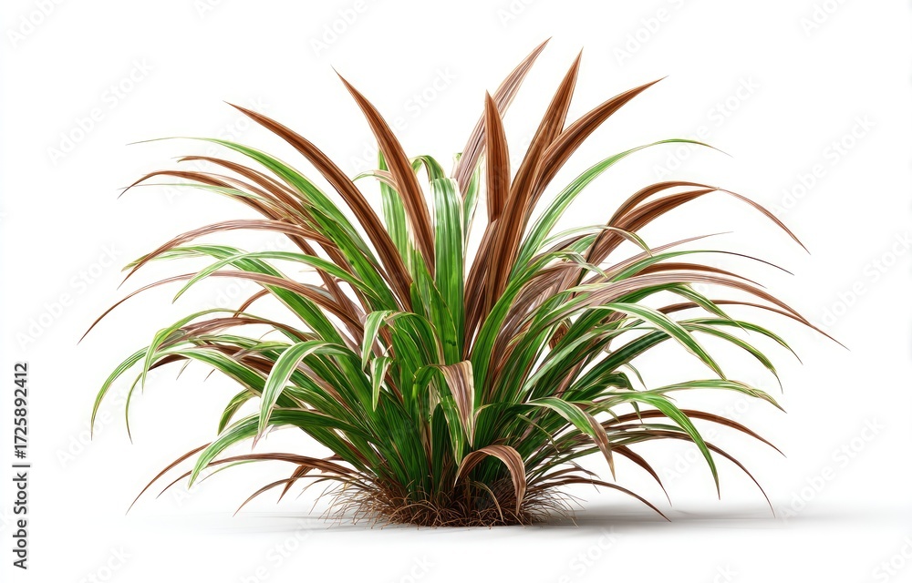 Fototapeta premium Dense, vibrant plant with reddish-brown and green foliage