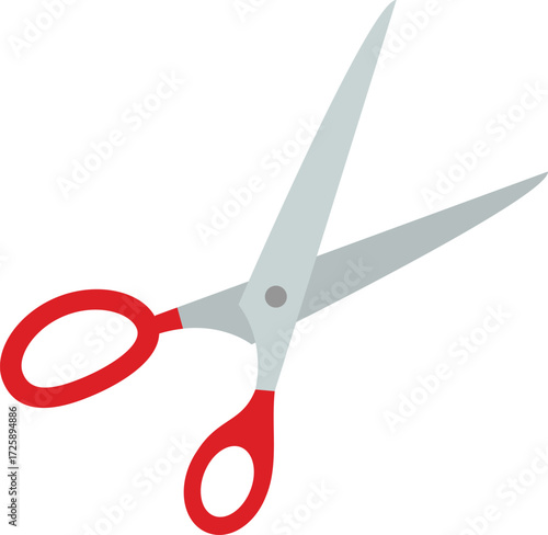 vector illustration of a scissors on a white background