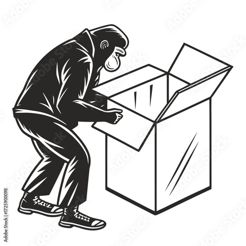 man in a box