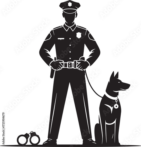 police officer silhouette