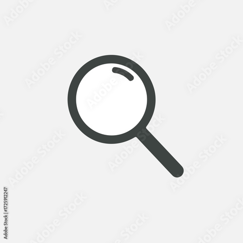 Magnifying glass icon vector, business and finance icon vector,