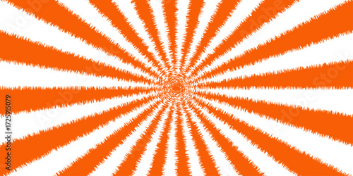 Abstract template with orange sunrays on light background. Abstract background with light of sunburst. sunrise background, retro round lines. summer ray sunburst hot sunrise wallpaper background.