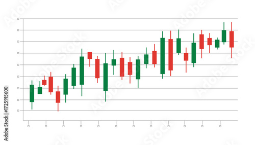 Investment and Finance Data Graph for Technical Analysis and Market Forecast