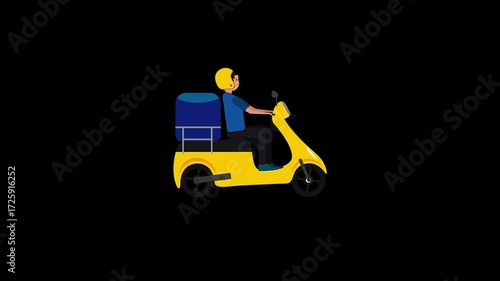 Home delivery animation, delivery, product delivery