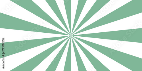 Abstract template with green sunrays on light background. Abstract background with light of sunburst. sunrise background, retro round lines. summer ray sunburst hot sunrise wallpaper background.