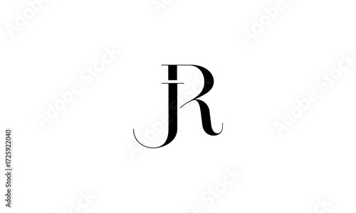 RJ initial letters, monogram logo