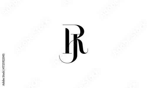 RJ initial letters, monogram logo