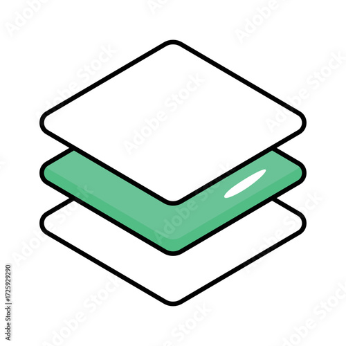 User Interfece Colored Outline Icons