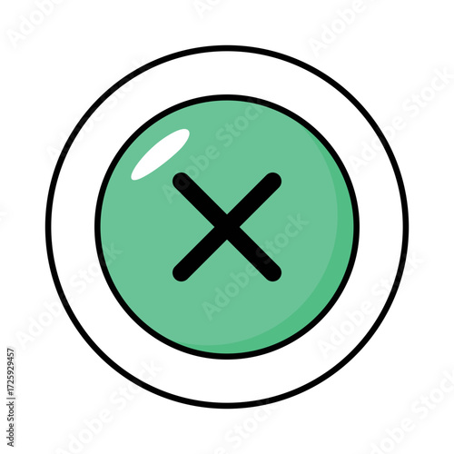 User Interfece Colored Outline Icons