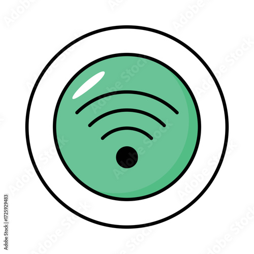 User Interfece Colored Outline Icons