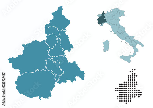 Set maps of Piedmont province