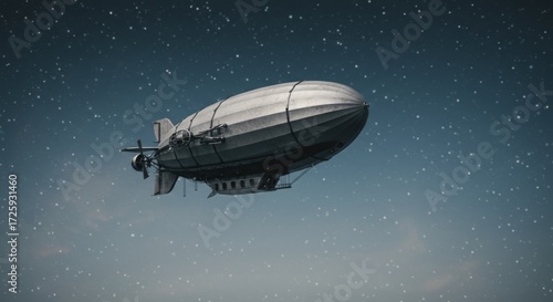 Steampunk Airship Voyage, A Retro-Futuristic Flight Among the Stars