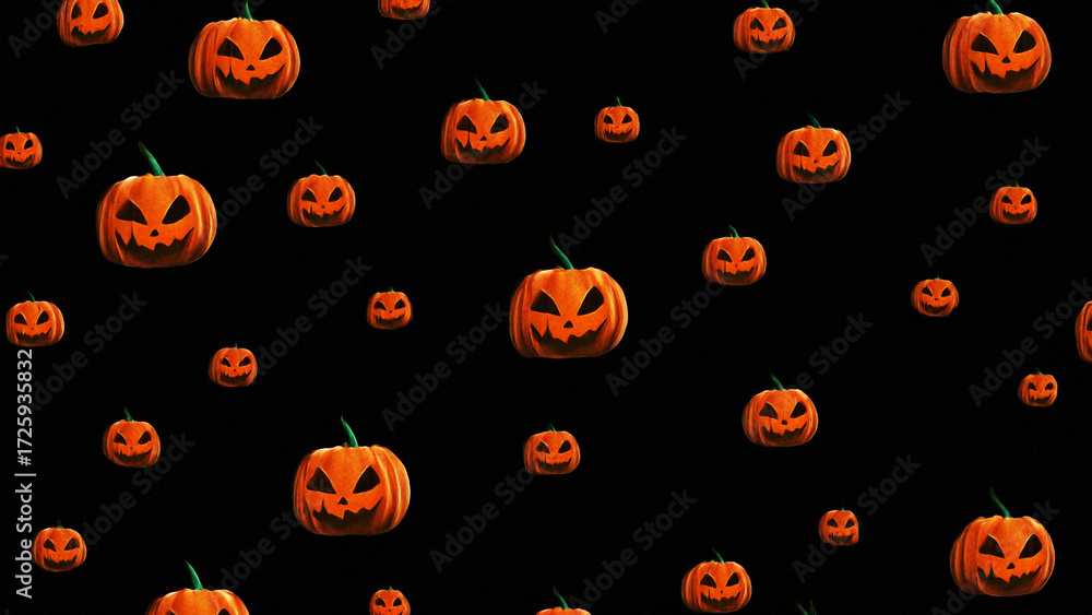 halloween pumpkin seamless pattern
