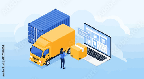 Logistics management and supply chain operations for efficient global shipping and delivery services