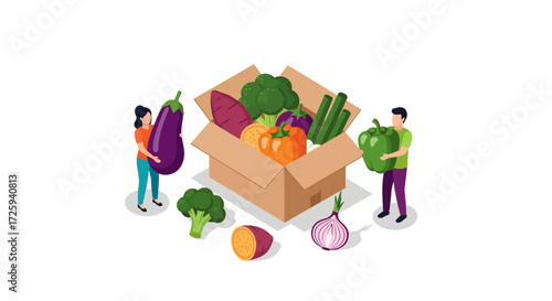 Healthy Vegetable Box Delivery Service for Fresh Organic Produce Shopping Online