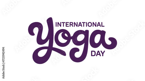 Celebrate International Yoga Day with this stylish design, perfect for health and wellness promotions, fitness events, and mindful lifestyle campaigns